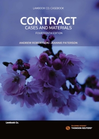 Cover image: Contract: Cases and Materials 14th edition 9780455243948