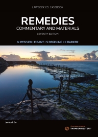 صورة الغلاف: Remedies: Commentary & Materials 7th edition 9780455244136