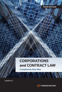 Cover image: Corporations and Contract Law 3rd edition 9780455244723