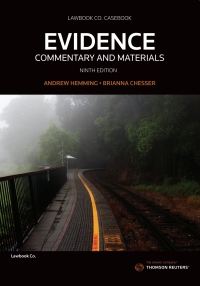 Cover image: Evidence Commentary and Materials 9th edition 9780455244747