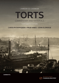 Cover image: Torts: Commentary and Materials 13th edition 9780455244945