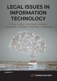 Cover image: Legal Issues in Information Technology 1st edition 9780455245140