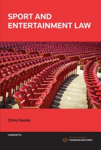 Cover image: Sport and Entertainment Law 1st edition 9780455245690