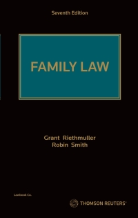Cover image: Family Law 7th edition 9780455246093