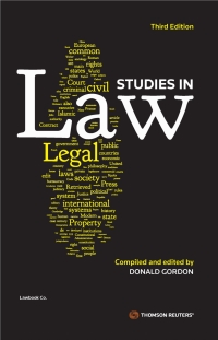 Cover image: Studies in Law 3rd edition 9780455246154