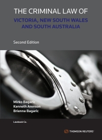 Cover image: Criminal Law of Victoria, New South Wales and South Australia 2nd edition 9780455241876