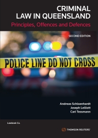 Cover image: Criminal Law in Queensland 2nd edition 9780455246574