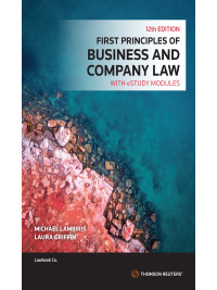 Cover image: First Principles of Business and Company Law 12th edition 9780455246673