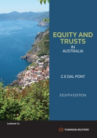 Imagen de portada: Equity & Trusts in Australia 8th edition 9780455246758