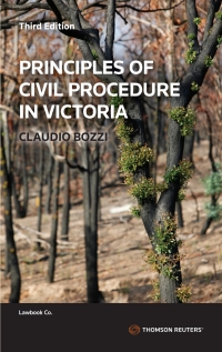Cover image: Principles of Civil Procedure in VIC 3rd edition 9780455246819