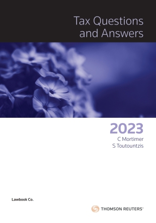 Cover image: Tax: Questions & Answers 2023 1st edition 9780455246918