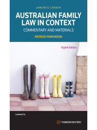 Imagen de portada: Australian Family Law in Context: Commentary & Materials 8th edition 9780455247366