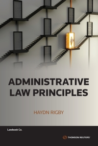 Cover image: Administrative Law Principles 1st edition 9780455247977