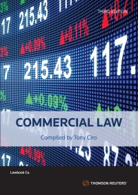 Imagen de portada: Commercial Law 3rd edition 9780455248035