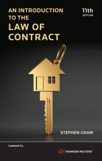 Imagen de portada: An Introduction to the Law of Contract 11th edition 9780455248219