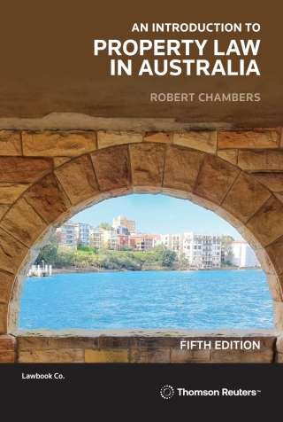 Cover image: An Introduction to Property Law in Australia 5th edition 9780455248257