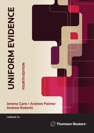 Imagen de portada: Uniform Evidence 4th edition 9780455248271
