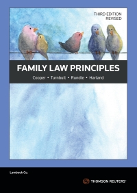 Imagen de portada: Family Law Principles Third Edition Revised 3rd edition 9780455248479