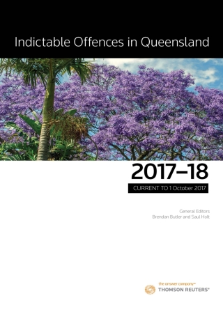 Cover image: Indictable Offences in Queensland 1st edition 9780455500645