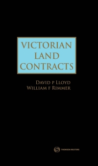Imagen de portada: Victorian Land Contracts 1st edition 9780455500928