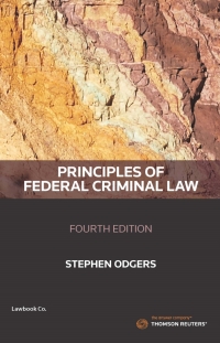 Cover image: Principles of Federal Criminal Law 4th edition 9780455501093
