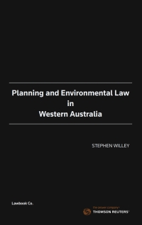 Imagen de portada: Planning and Environmental Law in Western Australia 1st edition 9780455501444