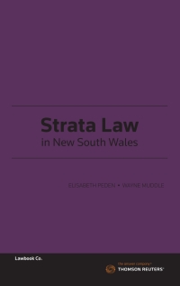 Imagen de portada: Strata Law in New South Wales 1st edition 9780455501703