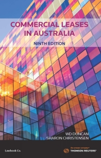 Titelbild: Commercial Leases in Australia 9th edition 9780455501864