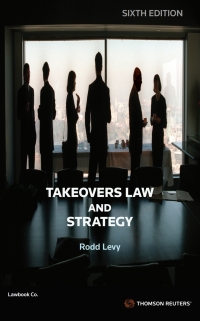 صورة الغلاف: Takeovers Law & Strategy 6th edition 9780455502533