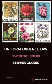 Cover image: Uniform Evidence Law 17th edition 9780455502700
