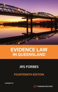 Cover image: Evidence Law in Queensland 14th edition 9780455502946