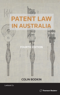 Titelbild: Patent Law in Australia 4th edition 9780455503158