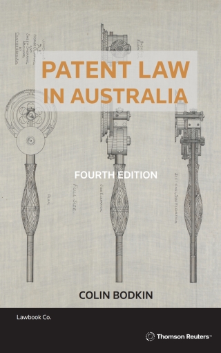 Cover image: Patent Law in Australia 4th edition 9780455503158