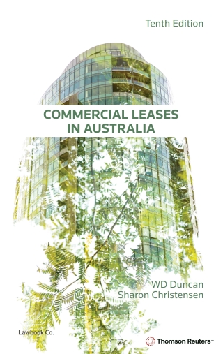 Imagen de portada: Commercial Leases in Australia 10th edition 9780455503219