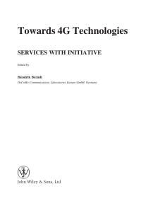 Cover image: Towards 4G Technologies 1st edition 9780470010310