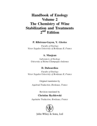 Cover image: Handbook of Enology, Volume 2: The Chemistry of Wine -?Stabilization and Treatments 2nd edition 9780470010372