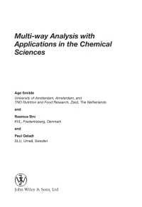 Imagen de portada: Multi-way Analysis 1st edition 9780471986911