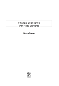 Cover image: Financial Engineering with Finite Elements 1st edition 9780471486909