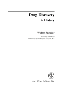 Imagen de portada: Drug Discovery 1st edition 9780471899792