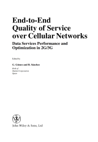 Imagen de portada: End-to-End Quality of Service over Cellular Networks: Data Services Performance Optimization in 2G/3G 1st edition 9780470011805