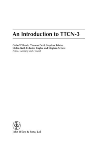 Imagen de portada: An Introduction to TTCN-3 1st edition 9780470012246