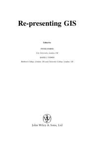 Cover image: Re-Presenting GIS 1st edition 9780470848470