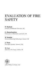 صورة الغلاف: Evaluation of Fire Safety 1st edition 9780471493822