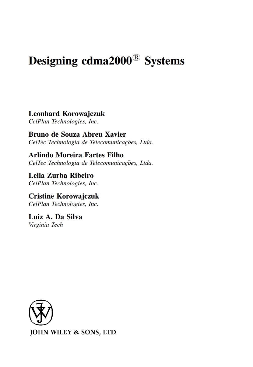 Designing cdma2000 Systems 1st Edition