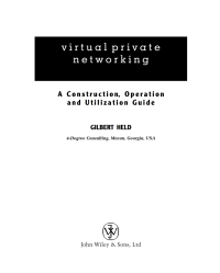 صورة الغلاف: Virtual Private Networking 1st edition 9780470854327