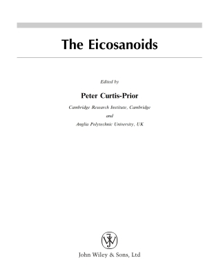 صورة الغلاف: The Eicosanoids 1st edition 9780471489849