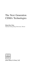 صورة الغلاف: The Next Generation CDMA Technologies 1st edition 9780470022948