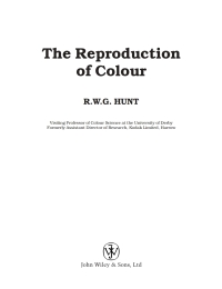 Imagen de portada: The Reproduction of Colour 6th edition 9780470024256