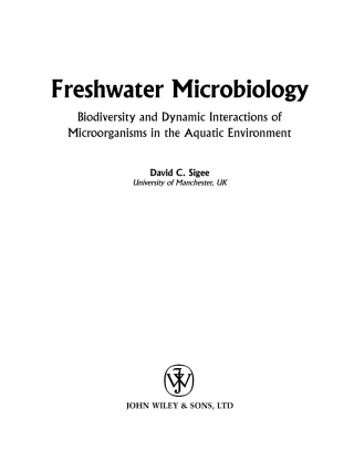 Cover image: Freshwater Microbiology 1st edition 9780471485285