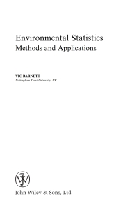 Titelbild: Environmental Statistics 1st edition 9780471489719